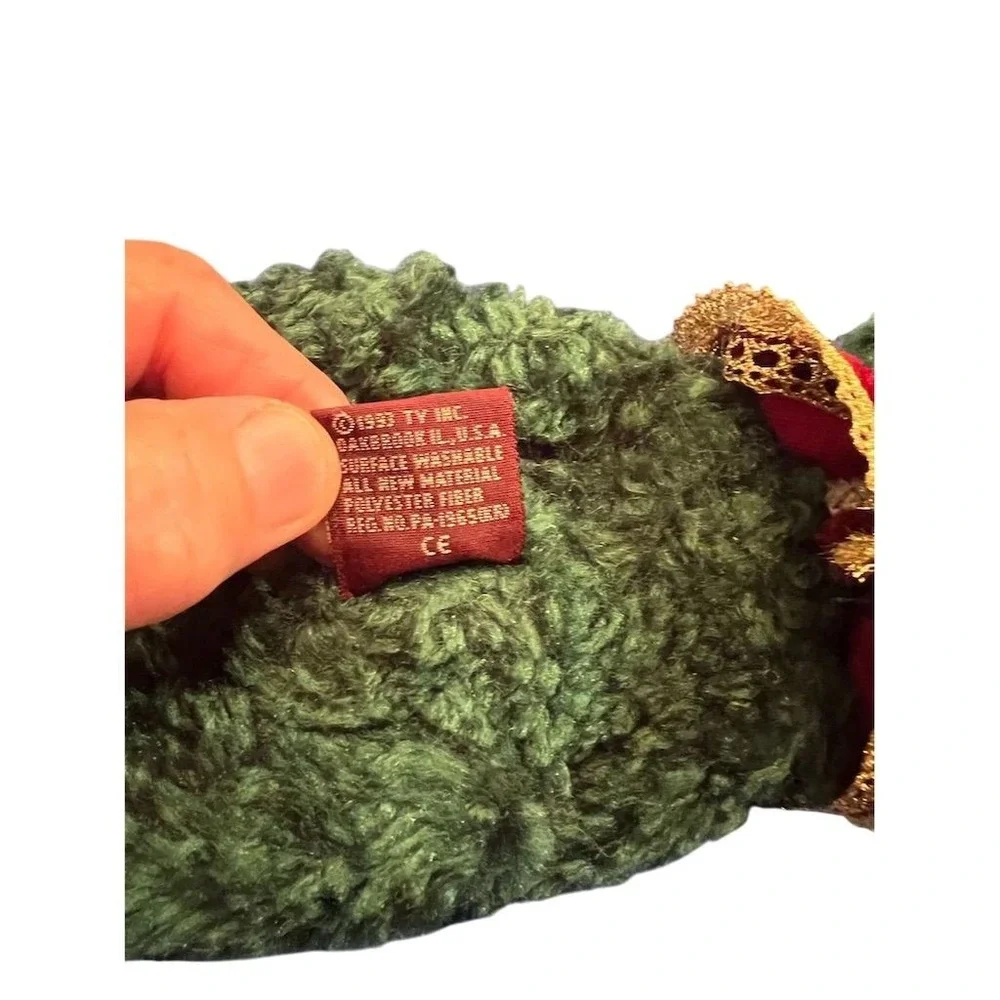 Ty Attic Treasures Laurel the Bear 1993‎ Vintage Green Plush Toy